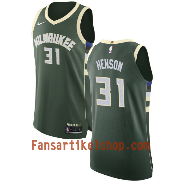 NBA Milwaukee Bucks Trikot John Henson 31 Nike 2017-18 Grün Swingman - Herren NBA Milwaukee Bucks Trikot John Henson 31 Nike 2017-18 Grün Swingman - Herren